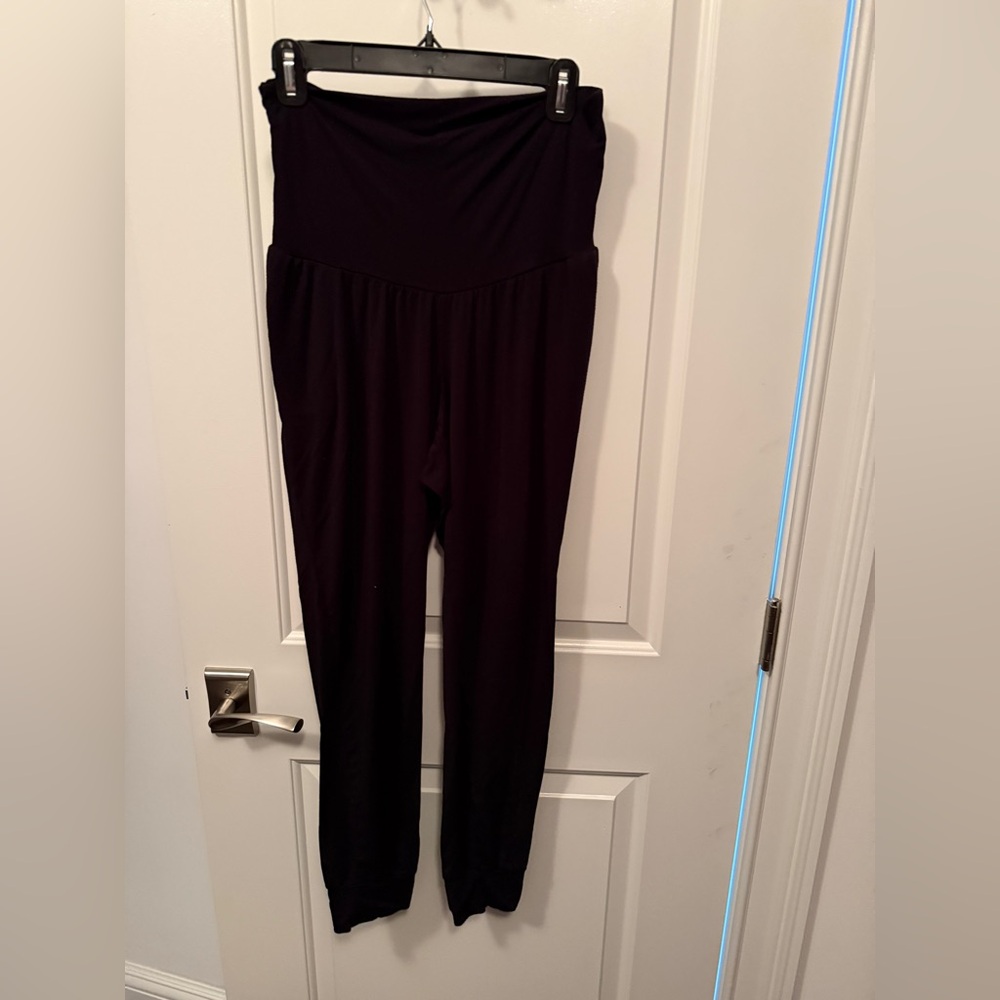 Old Navy Maternity Rollover-Waist Ultra-Soft Sunday Sleep Jogger Pants